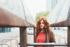 redhead woman outside Rehab Centers in Pennsylvania